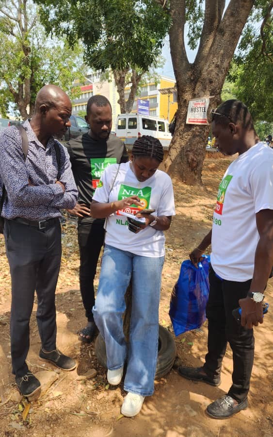 Blue Star Lotto Ghana staff at NLA BS app launch